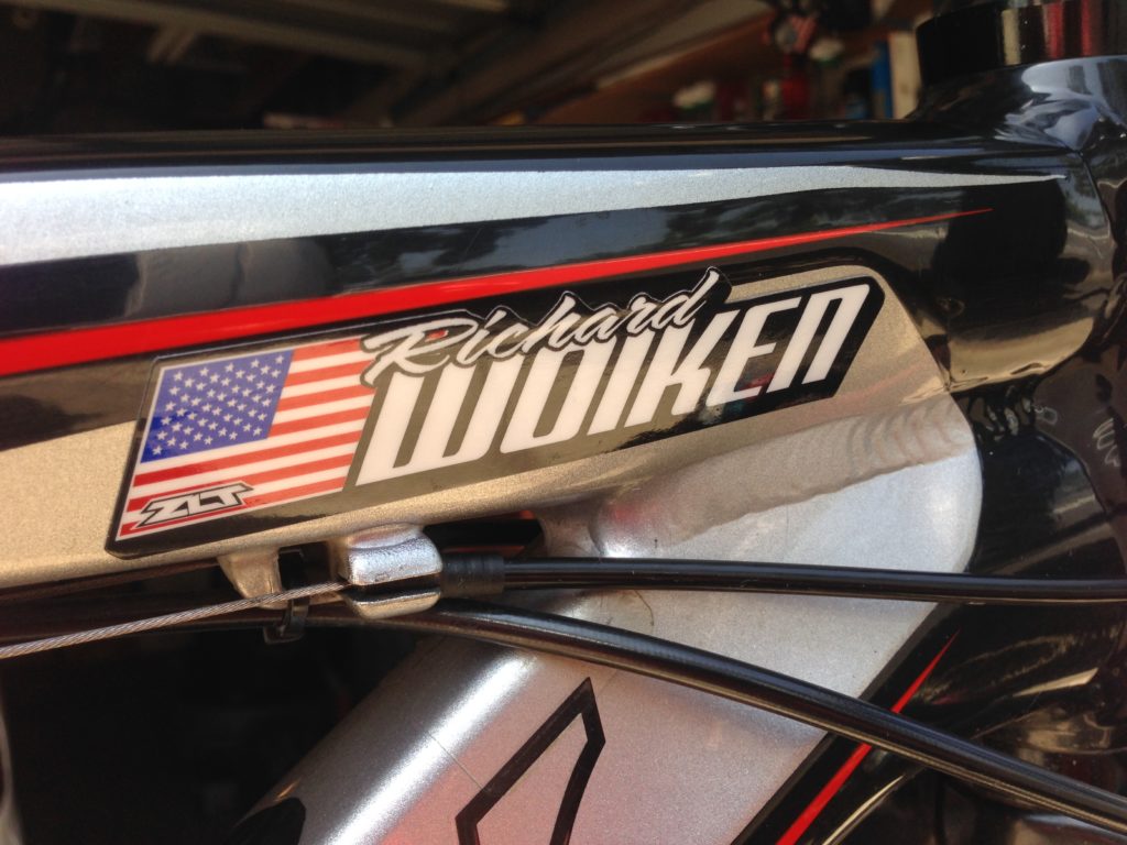 Flag Name Decal ZLT Motocross Identification