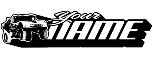 Trophy Truck Name Decal