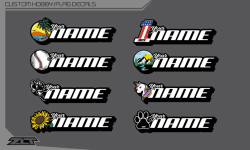 Hobby Name Decals