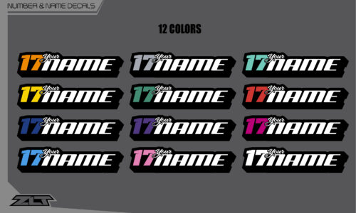 Number & Name Decals