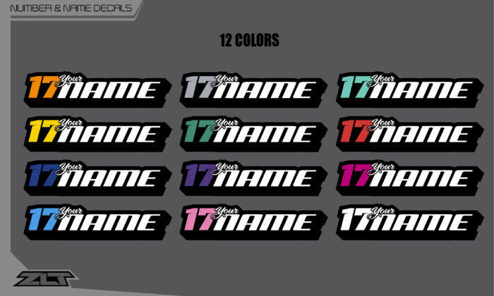 Number & Name Decals