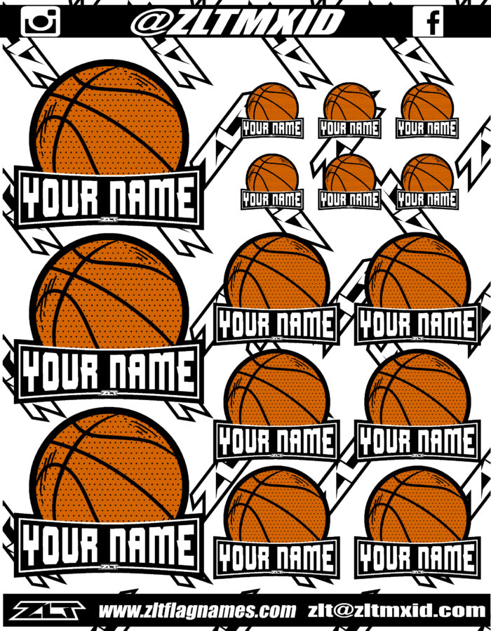 Sports Number and Name Decals - Image 6